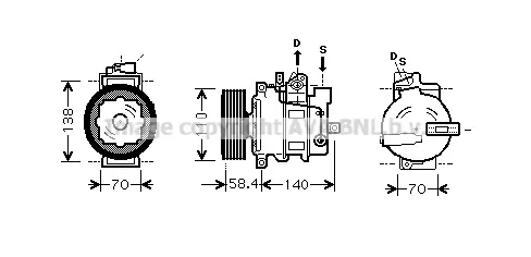 компресор, климатизация AVA QUALITY COOLING 