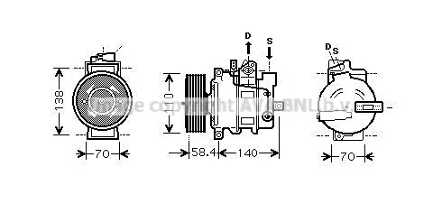 Компресор, климатизация AVA QUALITY COOLING