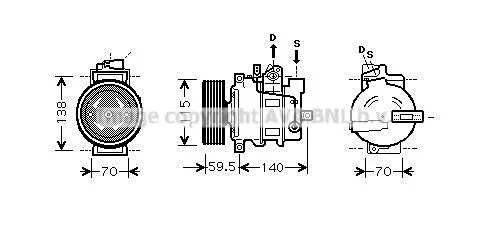 Компресор, климатизация AVA QUALITY COOLING
