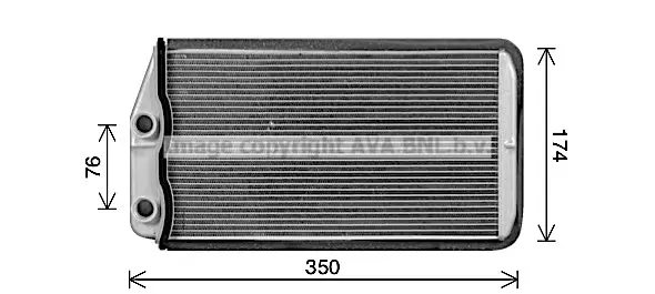 топлообменник, отопление на вътрешното пространство AVA QUALITY COOLING 