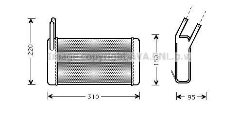 топлообменник, отопление на вътрешното пространство AVA QUALITY COOLING 