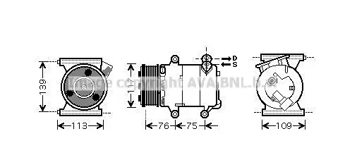 компресор, климатизация AVA QUALITY COOLING 