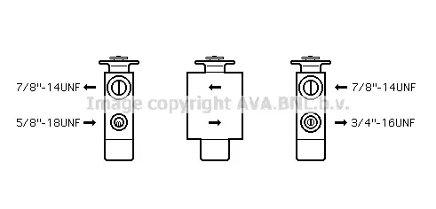 разширителен клапан, климатизация AVA QUALITY COOLING 