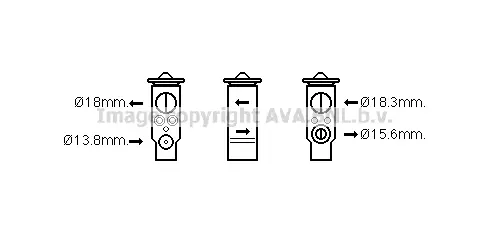 разширителен клапан, климатизация AVA QUALITY COOLING 