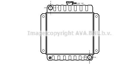 радиатор, охлаждане на двигателя AVA QUALITY COOLING 