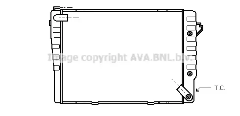 радиатор, охлаждане на двигателя AVA QUALITY COOLING 