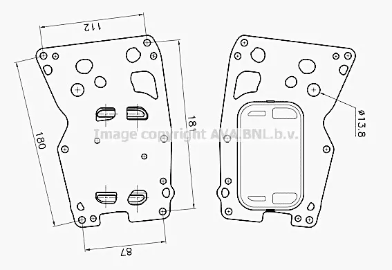 маслен радиатор, двигателно масло AVA QUALITY COOLING 