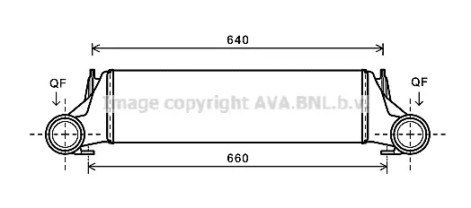 интеркулер (охладител за въздуха на турбината) AVA QUALITY COOLING 