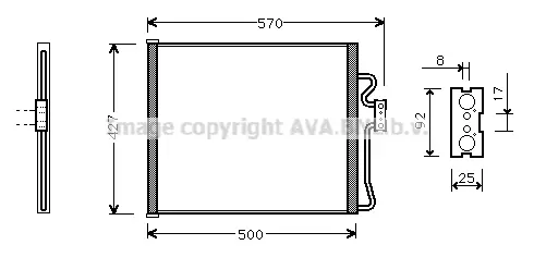 кондензатор, климатизация AVA QUALITY COOLING 