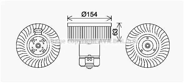 вентилатор вътрешно пространство AVA QUALITY COOLING 