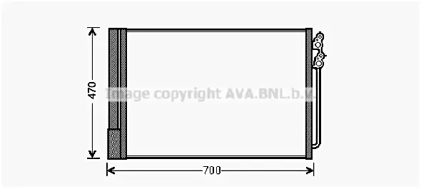 кондензатор, климатизация AVA QUALITY COOLING 