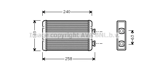 топлообменник, отопление на вътрешното пространство AVA QUALITY COOLING 