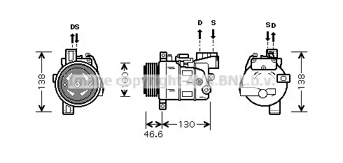компресор, климатизация AVA QUALITY COOLING 