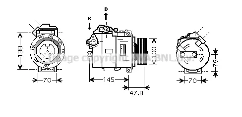 компресор, климатизация AVA QUALITY COOLING 