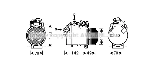 компресор, климатизация AVA QUALITY COOLING 