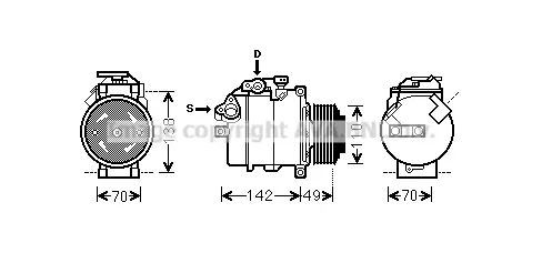 компресор, климатизация AVA QUALITY COOLING 