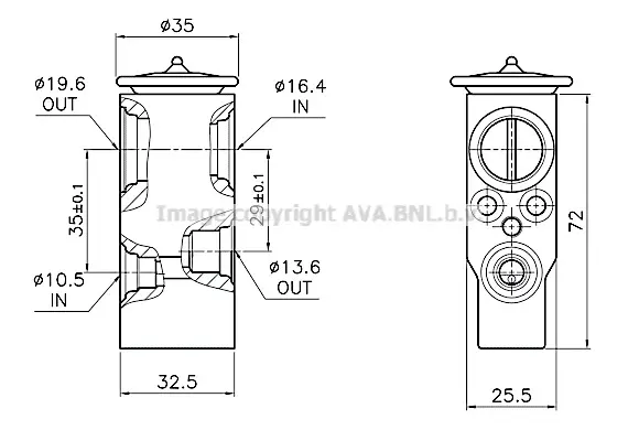 разширителен клапан, климатизация AVA QUALITY COOLING 