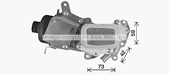 маслен радиатор, двигателно масло AVA QUALITY COOLING 