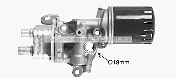 маслен радиатор, двигателно масло AVA QUALITY COOLING 