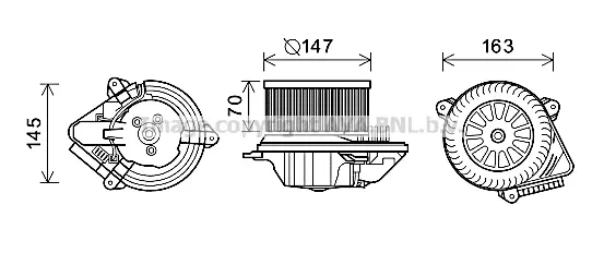 вентилатор вътрешно пространство AVA QUALITY COOLING 