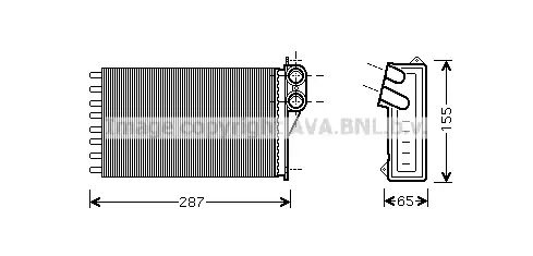 топлообменник, отопление на вътрешното пространство AVA QUALITY COOLING 