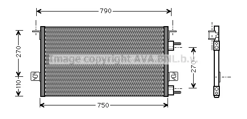 кондензатор, климатизация AVA QUALITY COOLING 