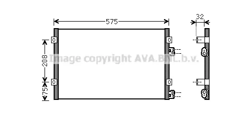 кондензатор, климатизация AVA QUALITY COOLING 