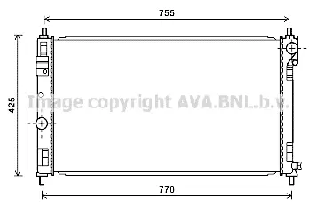 радиатор, охлаждане на двигателя AVA QUALITY COOLING 