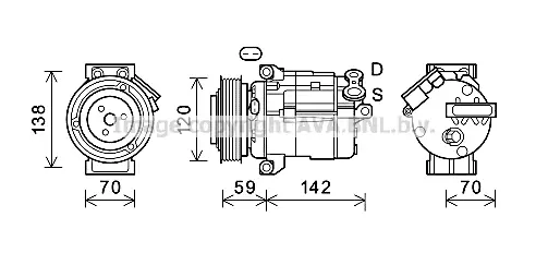 компресор, климатизация AVA QUALITY COOLING 