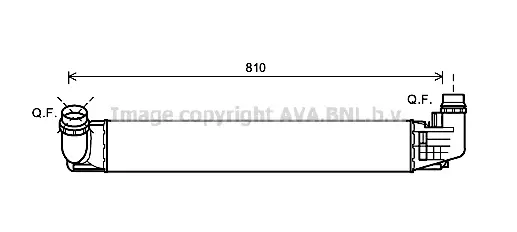 интеркулер (охладител за въздуха на турбината) AVA QUALITY COOLING 