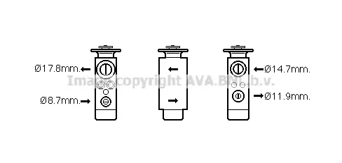 разширителен клапан, климатизация AVA QUALITY COOLING 