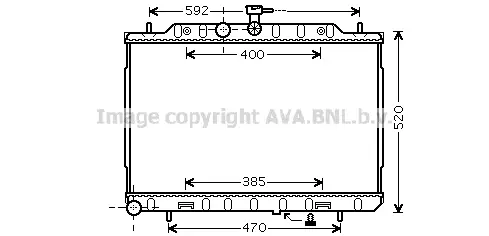 радиатор, охлаждане на двигателя AVA QUALITY COOLING 