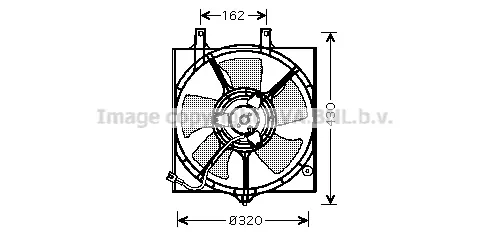 вентилатор, охлаждане на двигателя AVA QUALITY COOLING 