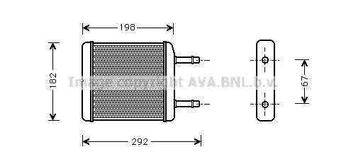 топлообменник, отопление на вътрешното пространство AVA QUALITY COOLING 
