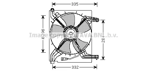 вентилатор, охлаждане на двигателя AVA QUALITY COOLING 