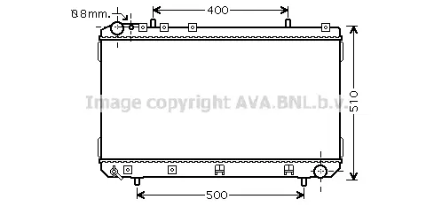 радиатор, охлаждане на двигателя AVA QUALITY COOLING 