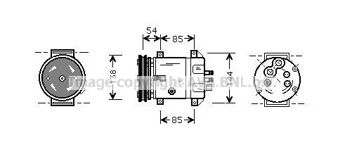 компресор, климатизация AVA QUALITY COOLING 