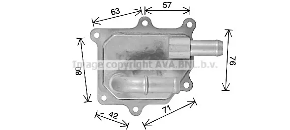 маслен радиатор, двигателно масло AVA QUALITY COOLING 