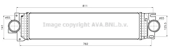 интеркулер (охладител за въздуха на турбината) AVA QUALITY COOLING 