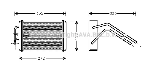 топлообменник, отопление на вътрешното пространство AVA QUALITY COOLING 