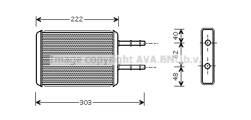 топлообменник, отопление на вътрешното пространство AVA QUALITY COOLING 