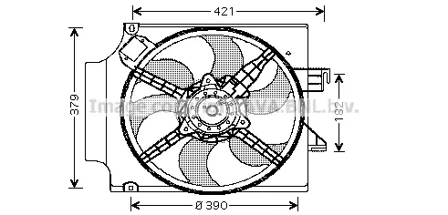 вентилатор, охлаждане на двигателя AVA QUALITY COOLING 