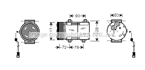 Компресор, климатизация AVA QUALITY COOLING