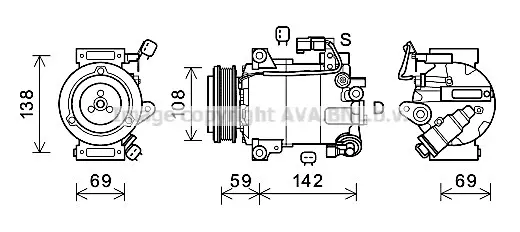 компресор, климатизация AVA QUALITY COOLING 