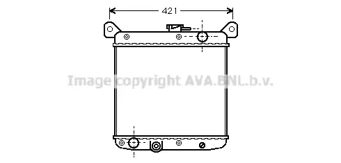 радиатор, охлаждане на двигателя AVA QUALITY COOLING 