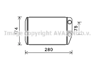 топлообменник, отопление на вътрешното пространство AVA QUALITY COOLING 