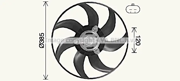 вентилатор, охлаждане на двигателя AVA QUALITY COOLING 