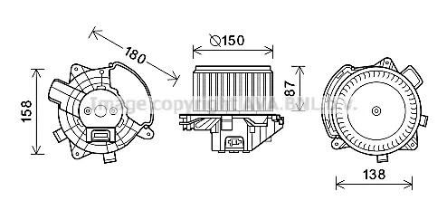 вентилатор вътрешно пространство AVA QUALITY COOLING 