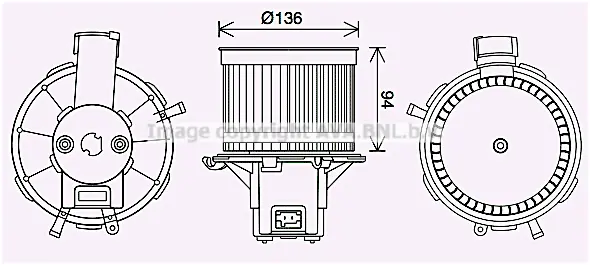 Вентилатор вътрешно пространство AVA QUALITY COOLING