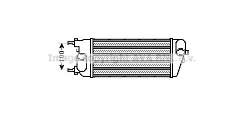 интеркулер (охладител за въздуха на турбината) AVA QUALITY COOLING 